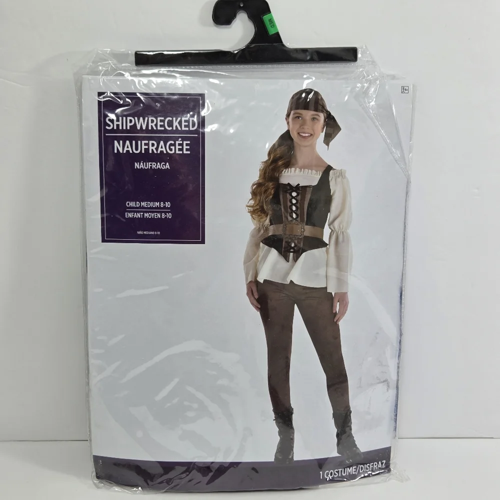 Costume,Female, Shipwrecked Pirate Child size‎ M
